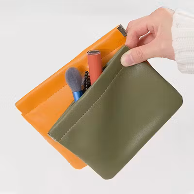 Large PU Leather Pouch - alternate view