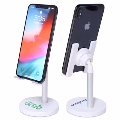 Adjustable Desktop Phone Holder - Metallic