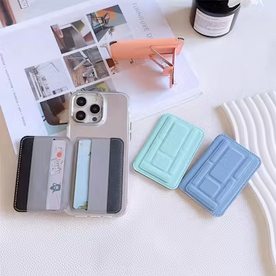 Mobile Card Holder with Stand - Magnetic - alternate view