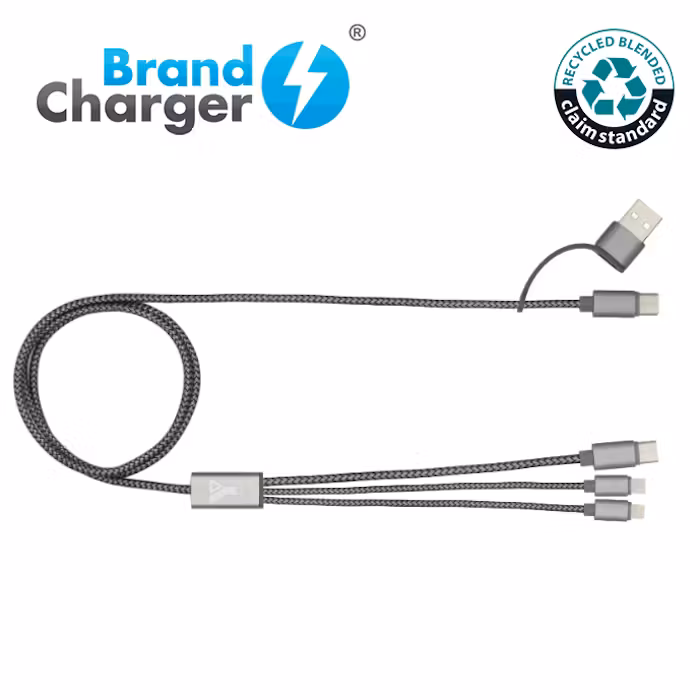 Brand Charger RPET 3-in-1 Charging Cable