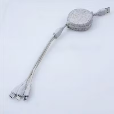 Eco-friendly Retractable Charging Cable 3-in-1