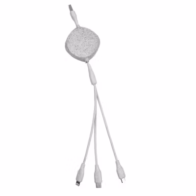 Eco-friendly Retractable Charging Cable 3-in-1 - alternate view