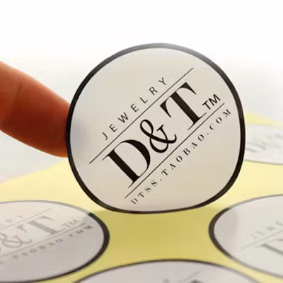 Mirrorkote Paper Sticker Promotional