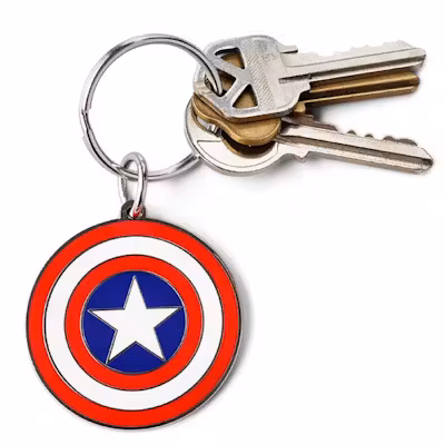 Enamel Keychain Metallic