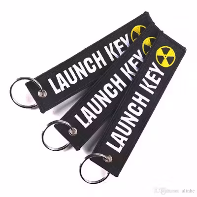 Fabric Keychain - alternate view