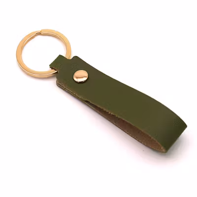 Luxe Fob Keychain PU Leather