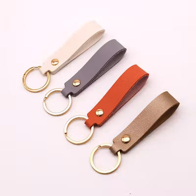 Luxe Fob Keychain PU Leather - alternate view