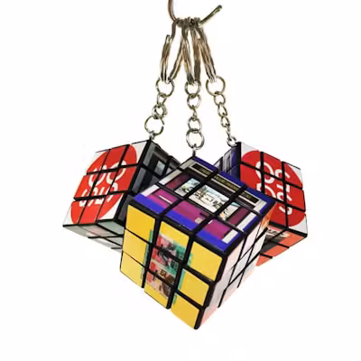 Promotional Rubik Cube Keychain