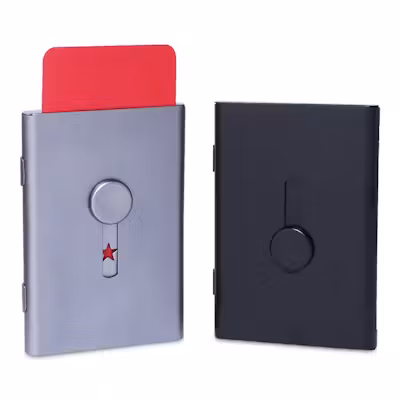 Push-Out Name Card Holder - Aluminium