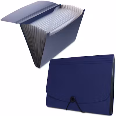 Expandable Document File with 13 Pockets