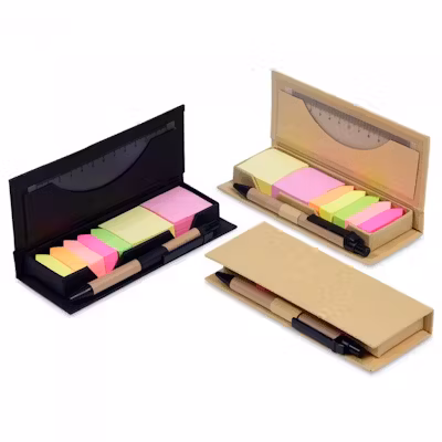 Mono Post It with Ruler & Pen Set