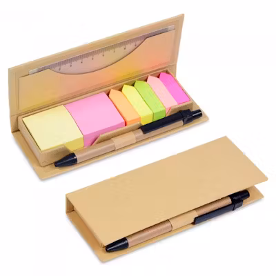 Mono Post It with Ruler & Pen Set - alternate view