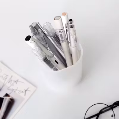 Frosted Stationery Holder - alternate view