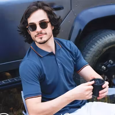 Dri Fit Multi-Tone Collar Polo T-Shirt - alternate view