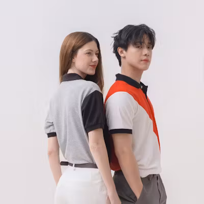 Multi-Tone Georgia Polo T-Shirt - alternate view