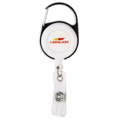 Badge Reel Retractable with Carabiner Clip