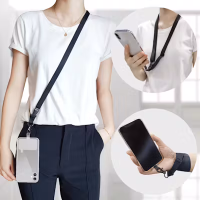 Crossbody Adjustable Lanyard Mobile Phone Strap - alternate view