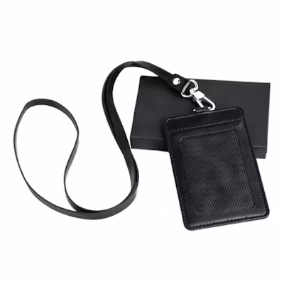 Professional ID Card Holder Set with Lanyard