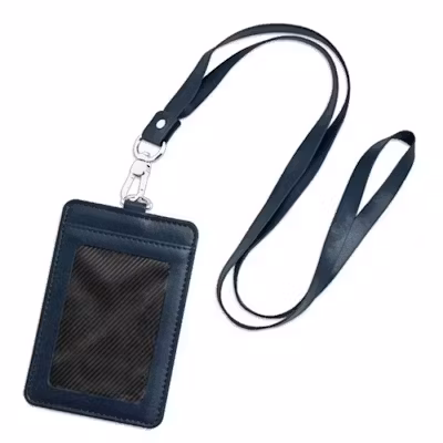 Professional ID Card Holder Set with Lanyard - alternate view