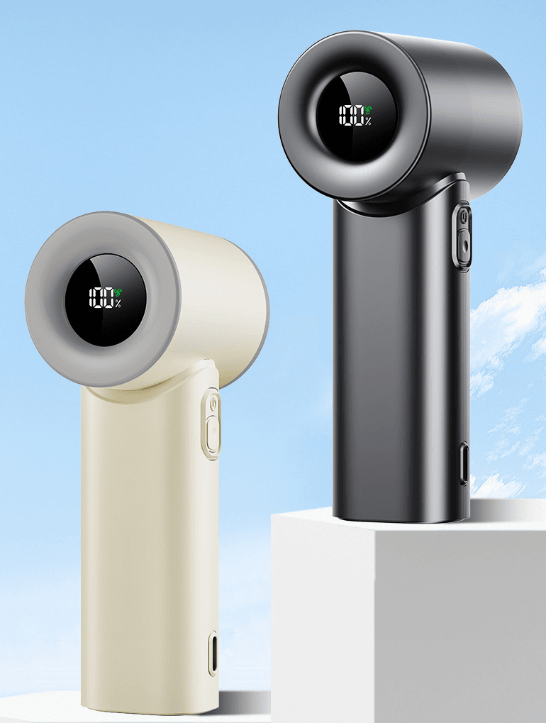 BreezeCore Nano-Jet Ultra-Slim Pocket Fan with OLED Display - alternate view