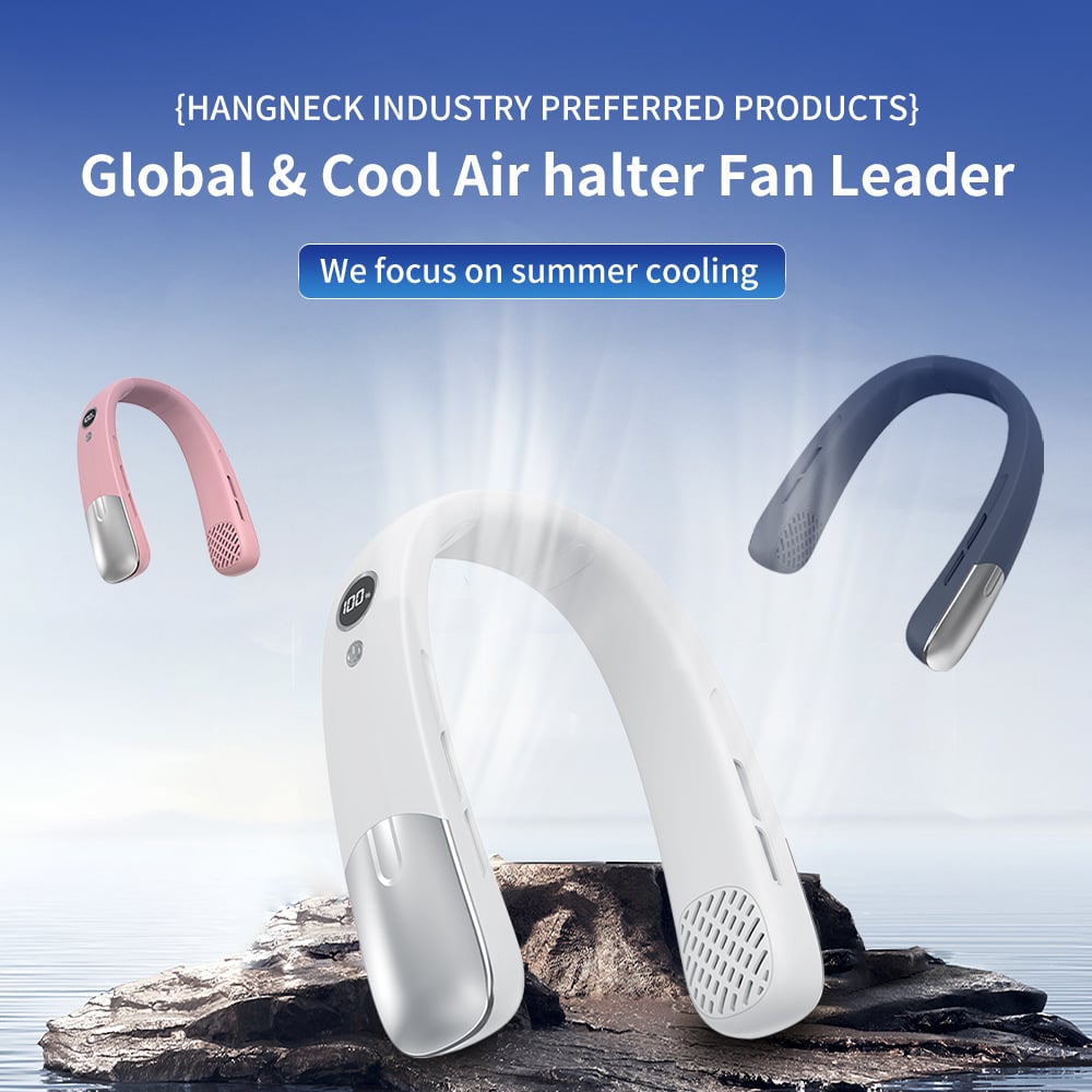 GlacierFlow Leafless Neck Fan with 100-Speed Digital Control - alternate view
