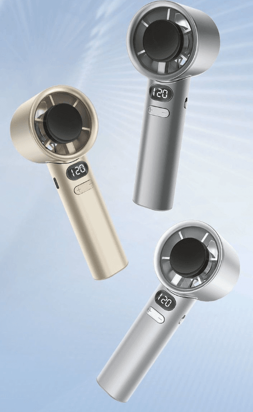 AeroLux™ Stepless Velocity Handheld Fan with Infinite Speed Control - alternate view