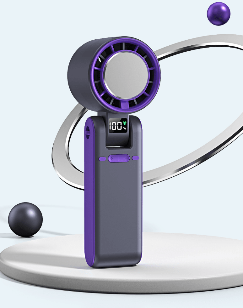 JetPulse 2025 FoldCool Fan with 100-Speed Stepless Control & 180° Pivot - alternate view