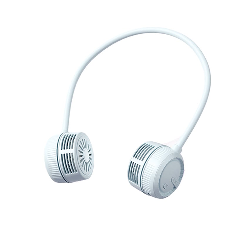 BreezeLoop Hands-Free Neck Fan with Flexible Silicone Design