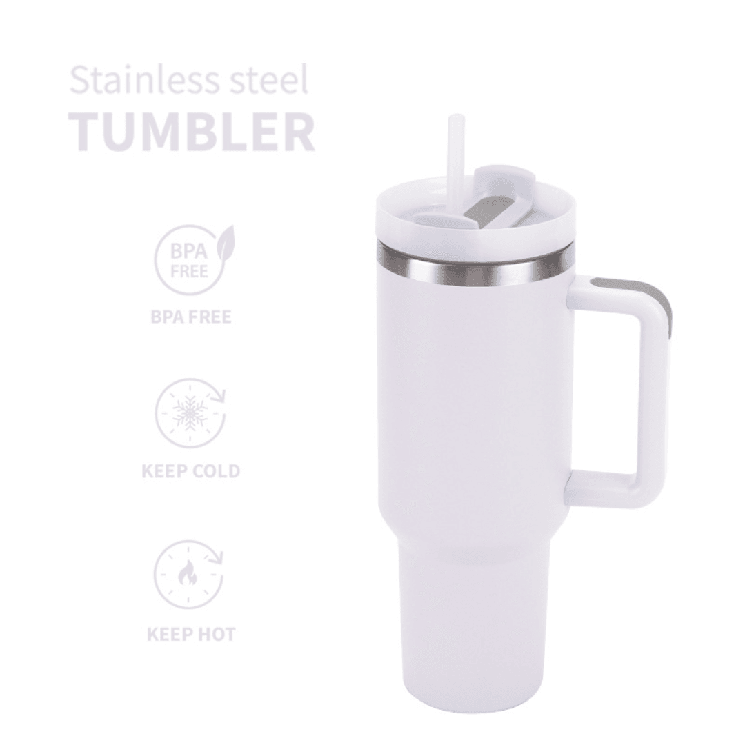 Insulated Stainless Steel Handle Tumbler 40oz - alternate view