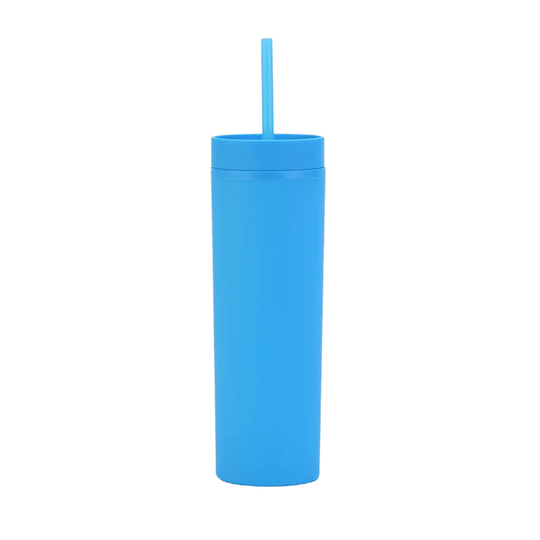 Pastel Double-Wall Straw Tumbler - alternate view